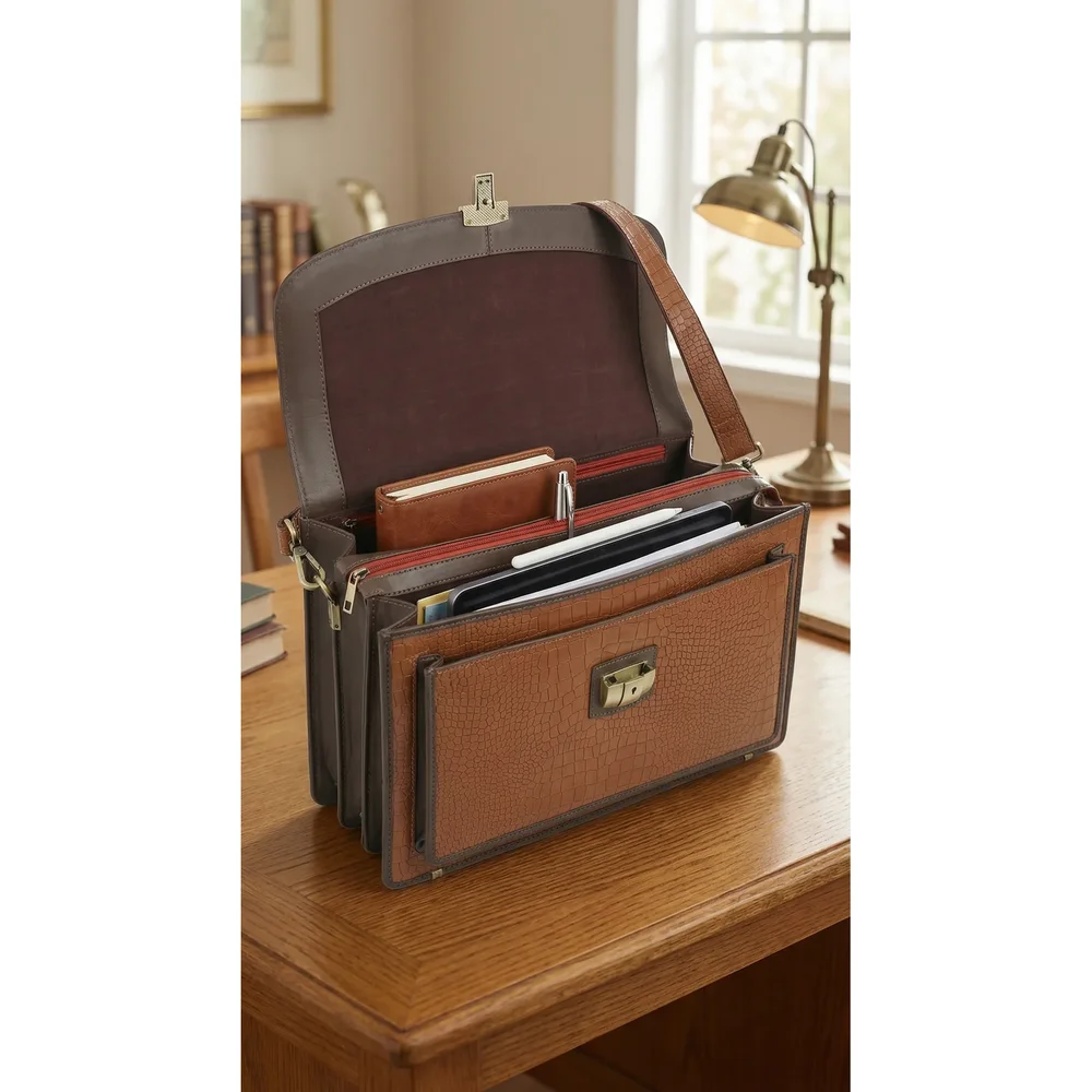 Genuine Leather Ladies Hand Bag - Footwear, Bags & Leather Goods by SB Leather & Home Furnishing LLP
