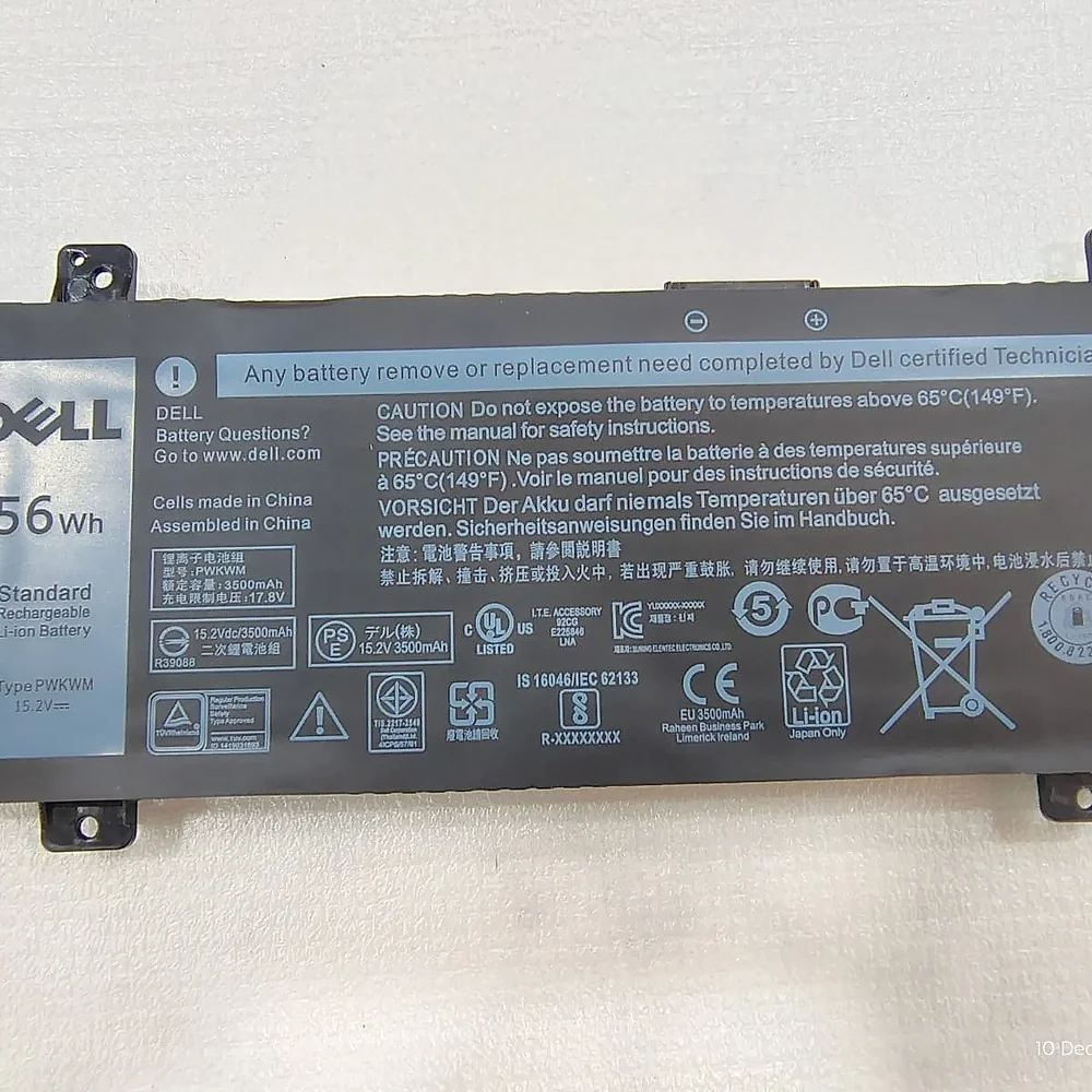 Dell PWKWM 56 Wh Li-ion Laptop Battery - Electronics & Electrical by Kingfast Technologies