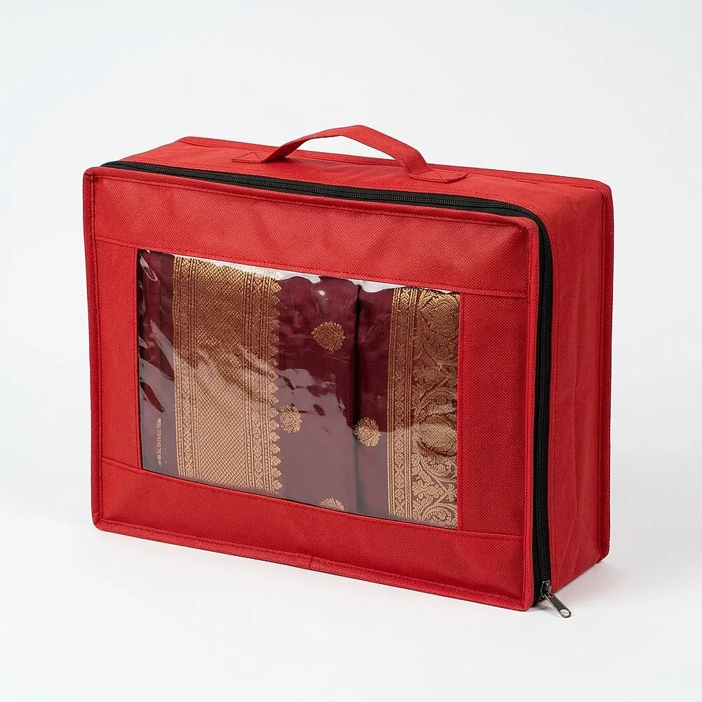 Net Saree Cover with Zipper - Home & Kitchen by Beel Bags