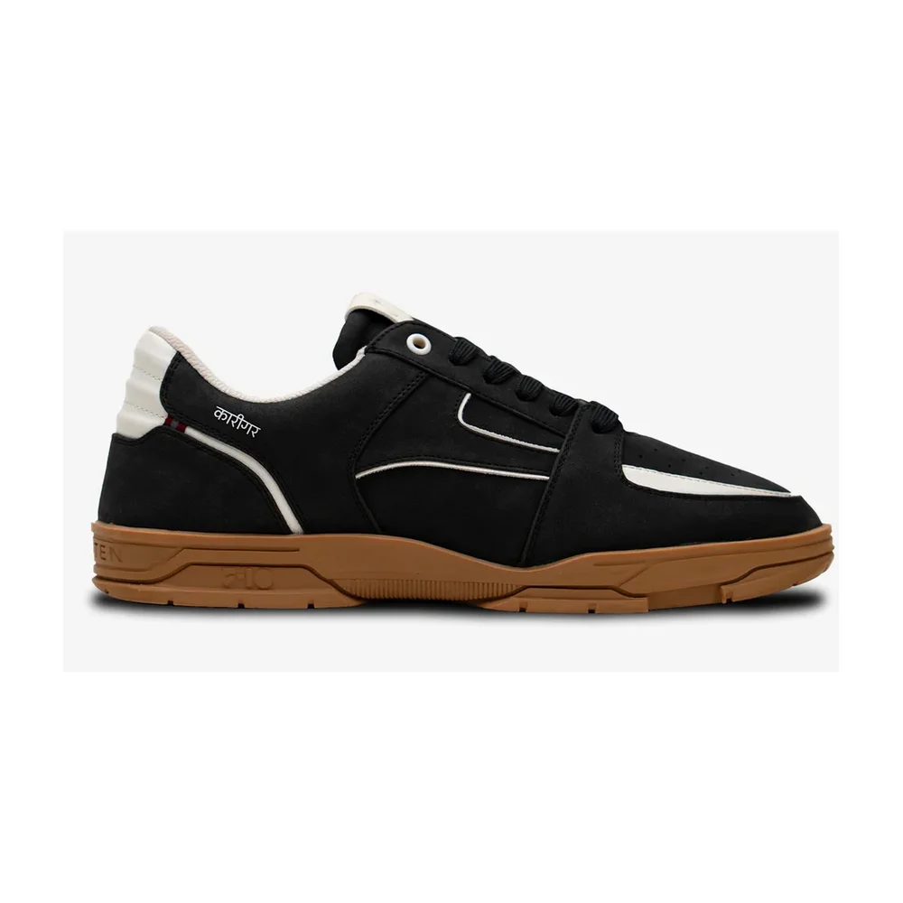 Karigar Kohl Jet Black Vegan Suede Low-Top Sneakers - Footwear, Bags & Leather Goods by Disruptive Fashion Pvt. Ltd.