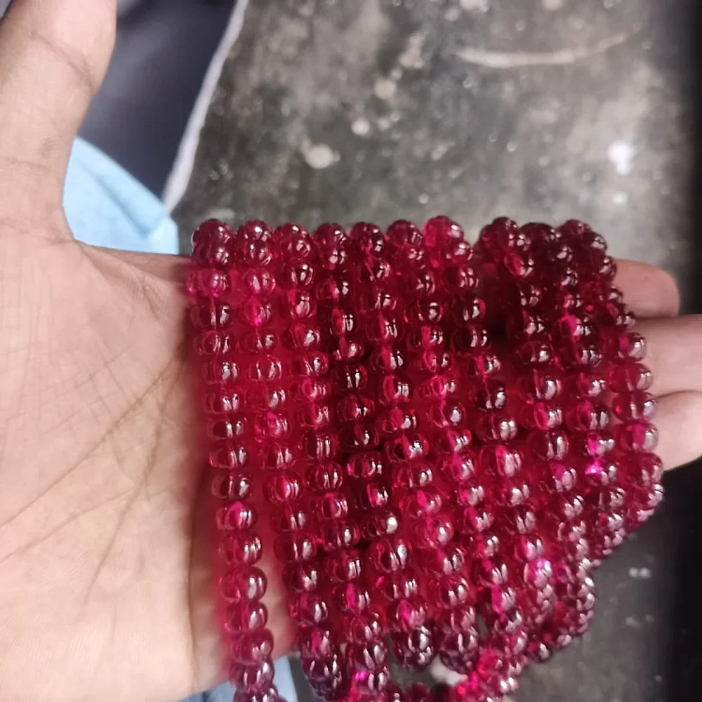 Red Imitations Beads - Gems & Jewelry by Adnan Gems Art