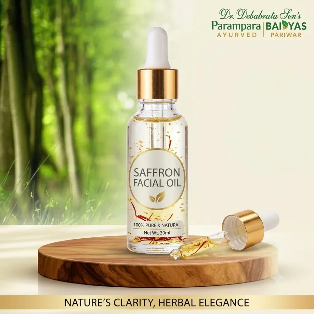Herbal Elegance: Saffron Facial Oil - Beauty & Personal Care by Minu Herbals
