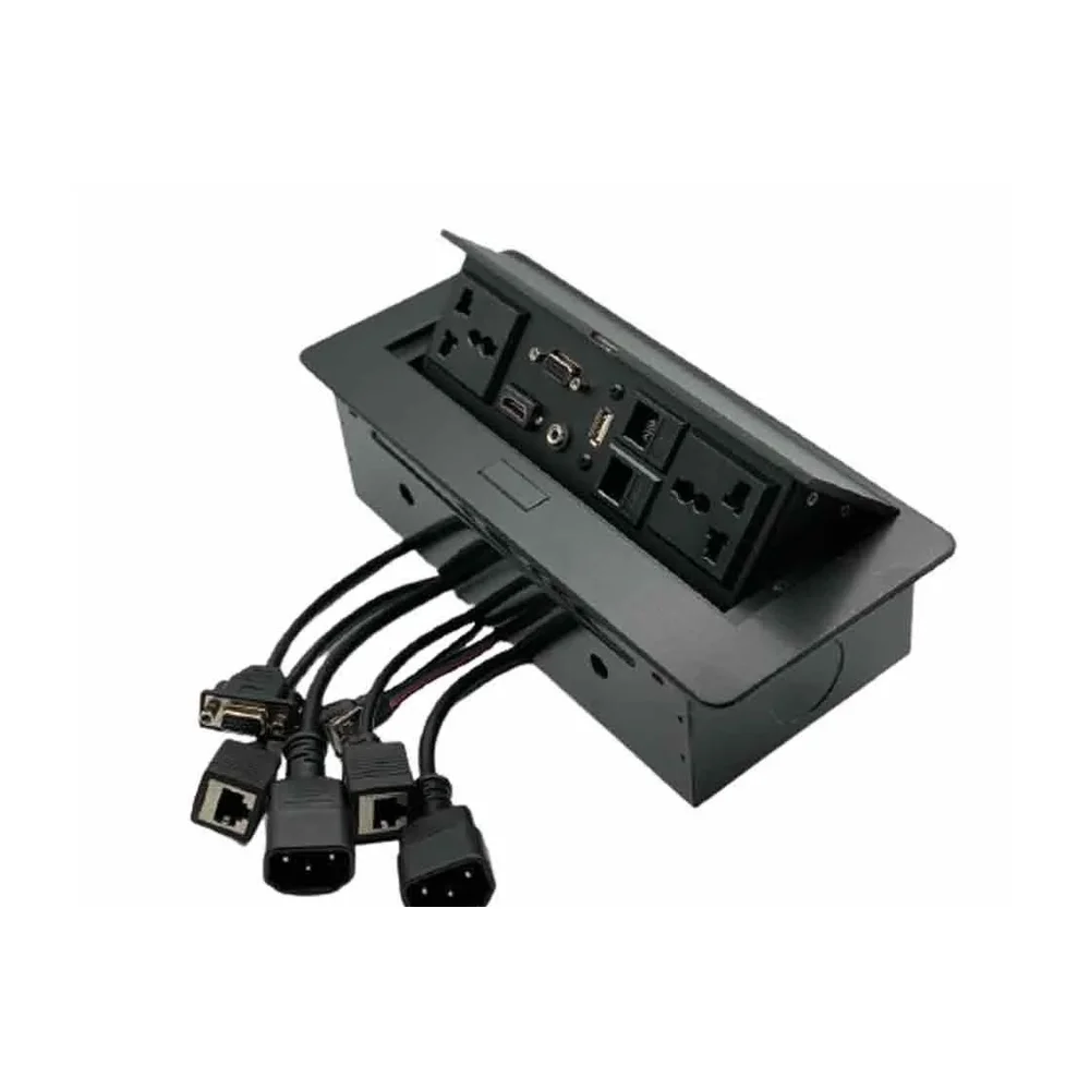 Black Metal Pop up Floor Conference Box, for Office Room - Electronics & Electrical by Audiovan Tech Mumbai