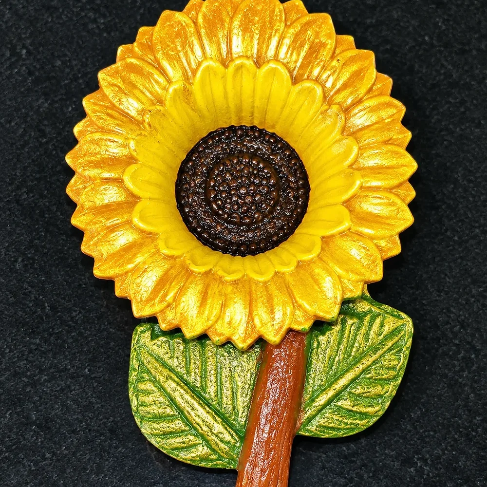 Handcrafted Clay Sunflower Diya - Home & Kitchen by Roos Indira Creations