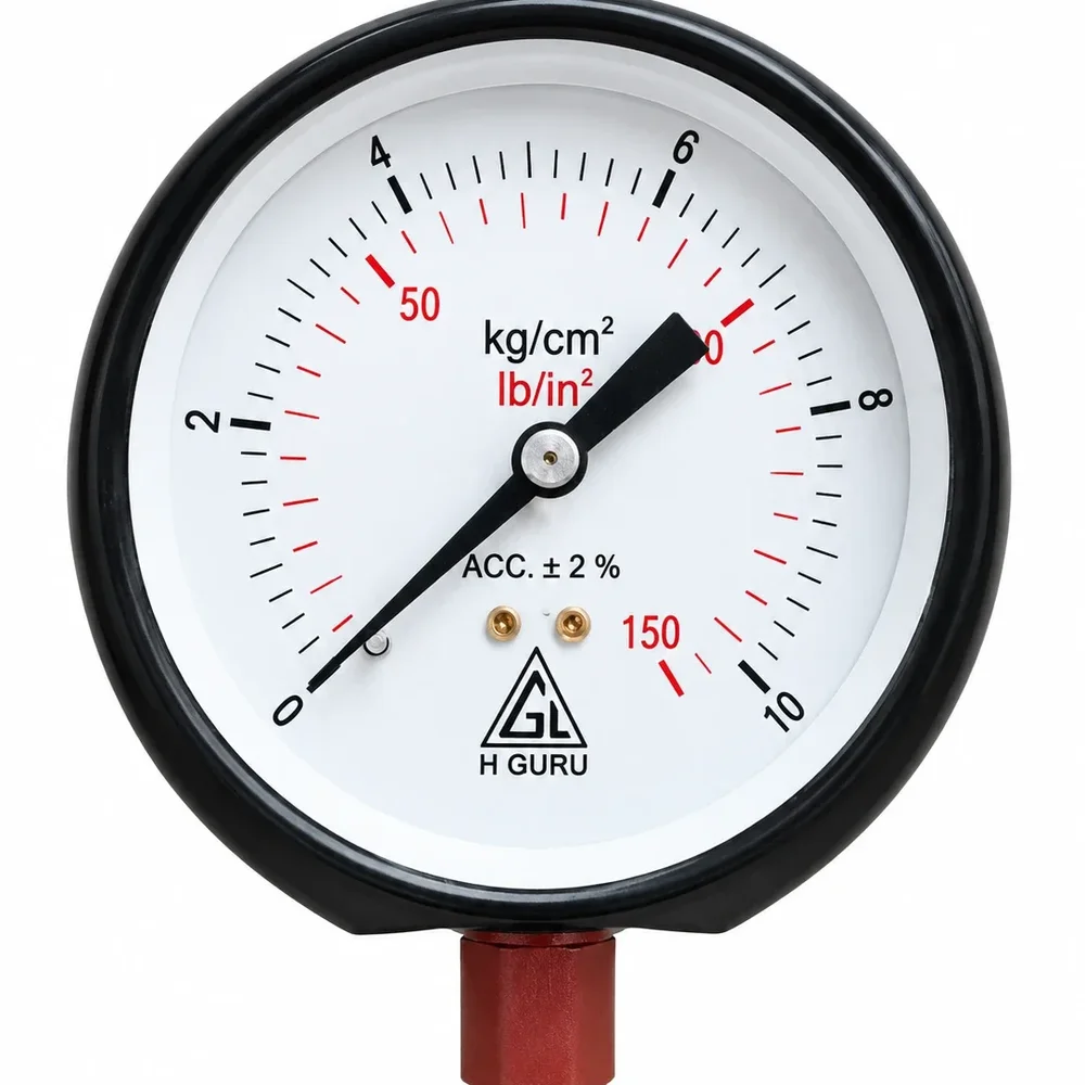 Pressed Steel Pressure Gauge - Industrial Supplies & Tools by Fairdeal Corp.