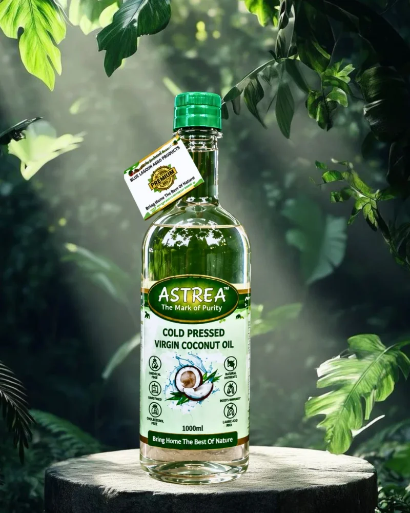 Astrea Cold Pressed Virgin Coconut Oil 1000ML Bottle - Food & Agriculture by Blue Lagoon Agro Products LLP