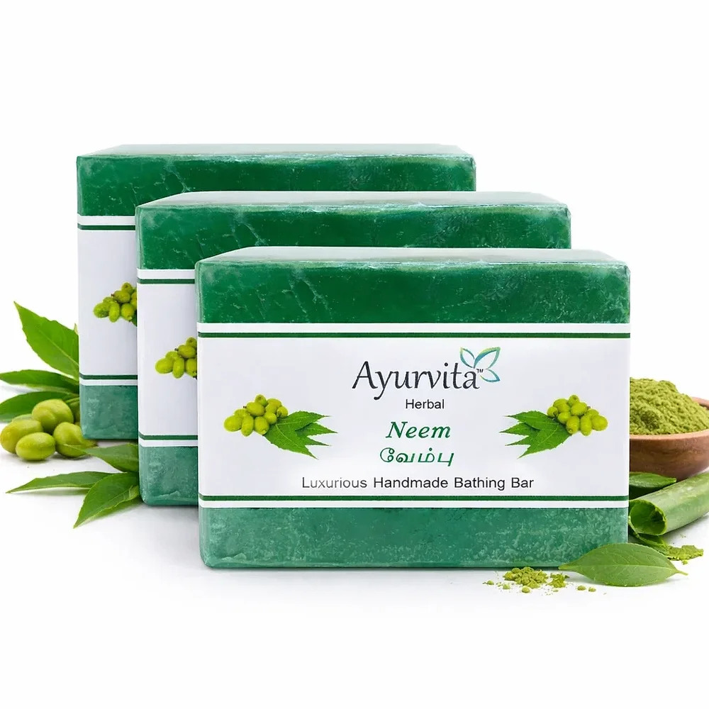 Ayurvita Herbal Neem Bath Soap Bar - Beauty & Personal Care by Ayurvita Life Pvt. Ltd.