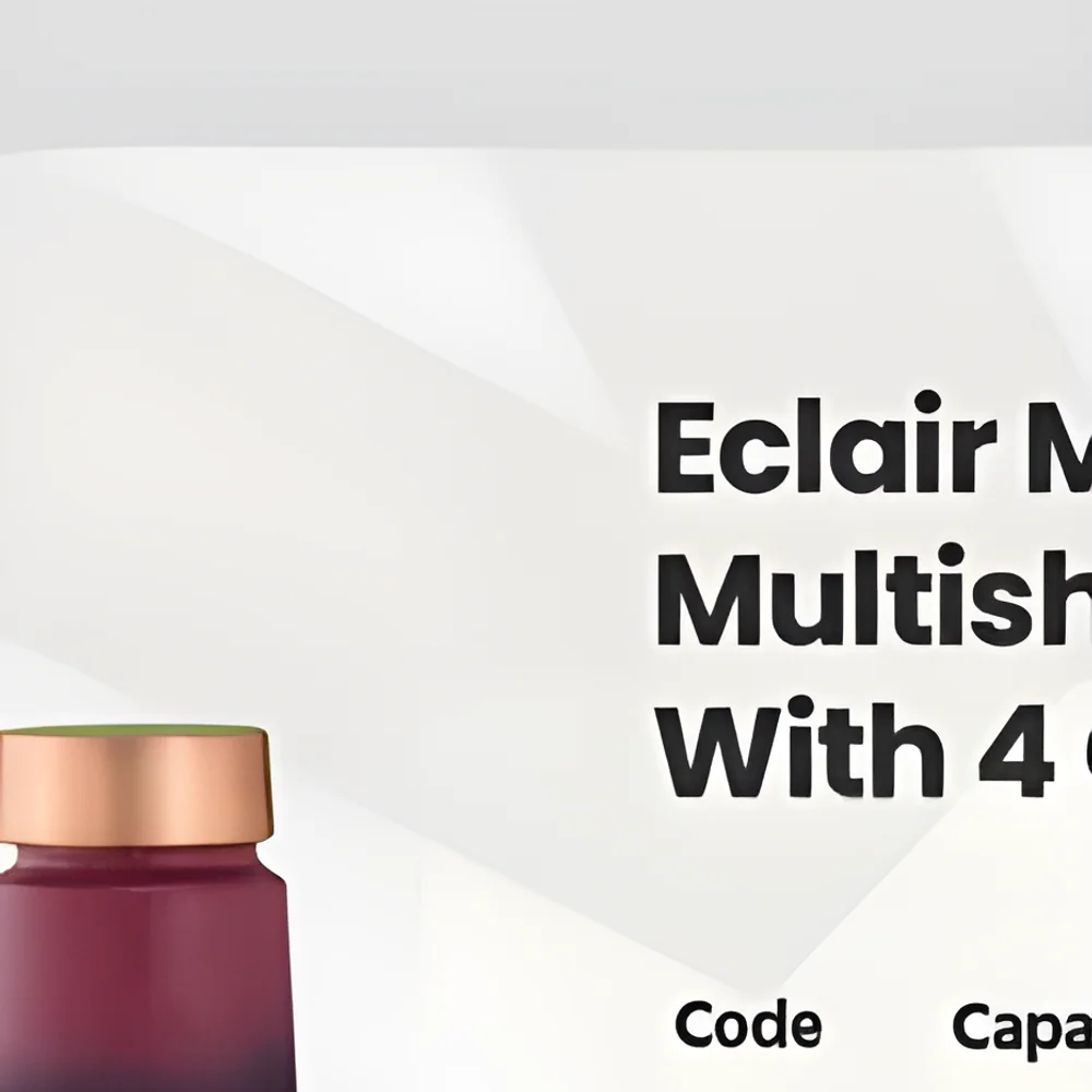 Eclair Printed Glass Set with 4 Pieces - Home & Kitchen by Infinity Craft Land
