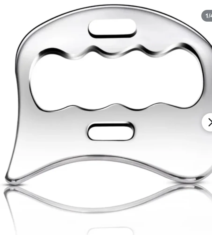 Stainless Steel Guasha Tool for Face and Body Massage - Beauty & Personal Care by Navya Overseas