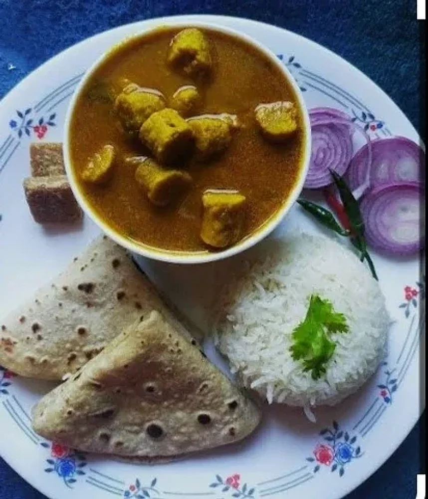 Indian Lunch Thali with Jau, Jowar, and Wheat Rotis - Food & Agriculture by Virsa