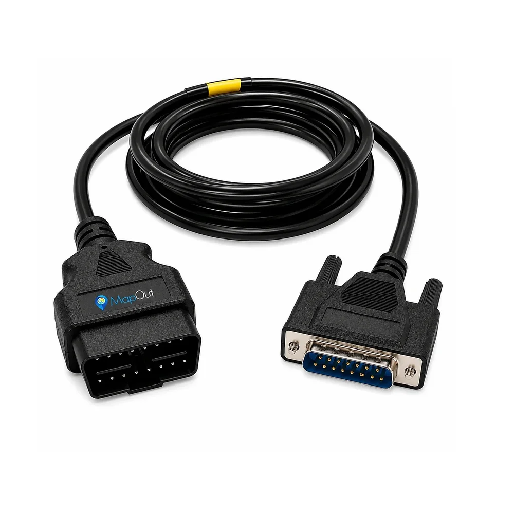 OBD-II 16-Pin Male to DB-15 Male Diagnostic Cable for BS4 Trucks - Electronics & Electrical by Sunyash Multi Trading Pvt. Ltd.