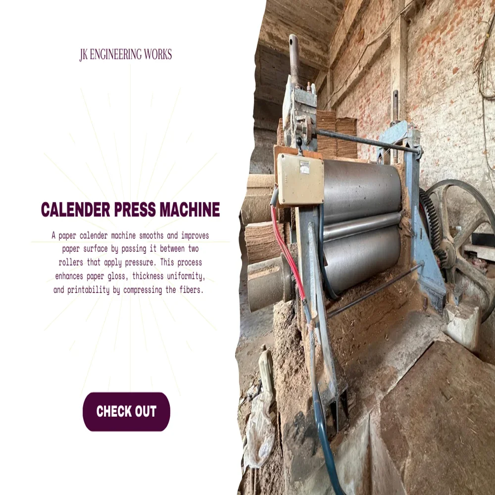 Fully Automatic 7-Roll Calender Press - Machinery & Equipment by JK Engineering Works
