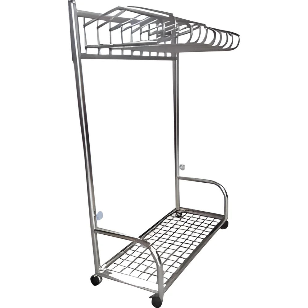 Stainless Steel Lead Apron Stand with 10 Hangers - Healthcare & Medical by Medicom International