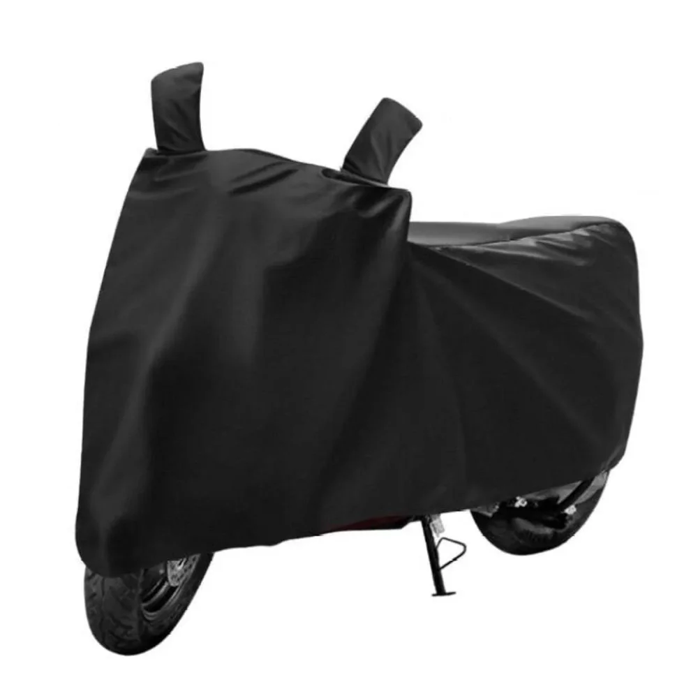 Black Rainproof Scooty Cover with Mirror Pockets - Automotive & Transport by Worldlookenterprises