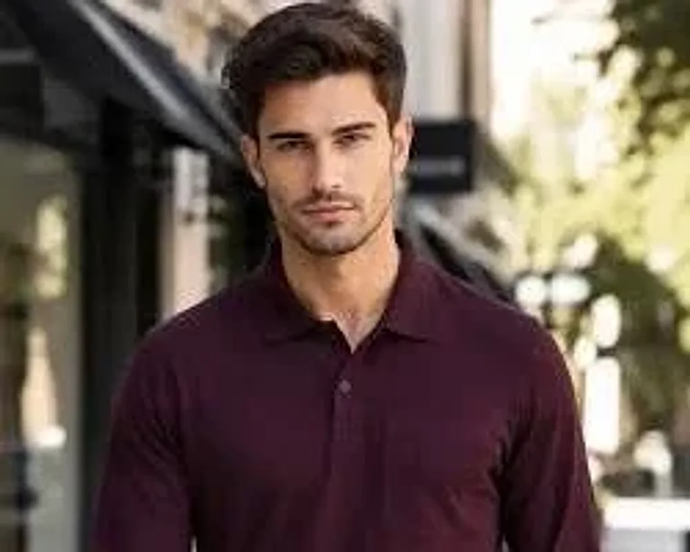 Full Sleeve Polo Neck T-Shirt - Textiles & Apparel by Ayush Textile