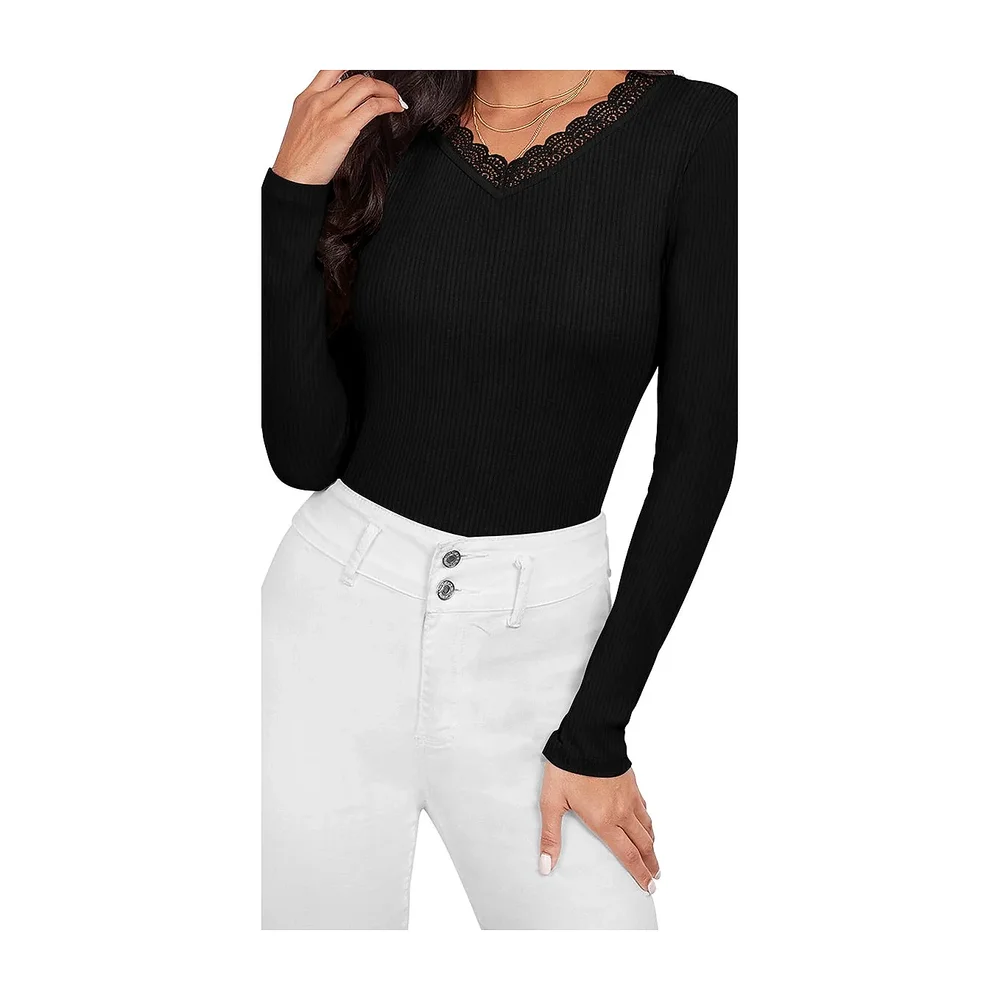 Black Round Neck Full Sleeve T-Shirt XL - Textiles & Apparel by Cara Exim