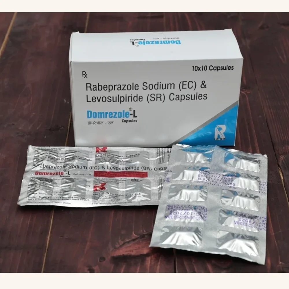 Rabeprazole Sodium 20mg & Levosulpiride 75mg Capsules - Healthcare & Medical by Raytheon Pharmaceuticals
