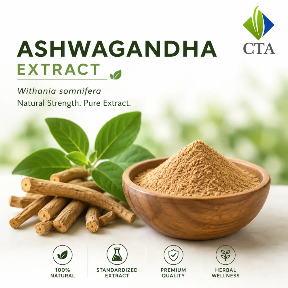 Ashwagandha Root Extract (Withanolides 2.5%) for Nutraceuticals - Chemicals & Raw Materials by Central Trade Agency Pvt. Ltd.
