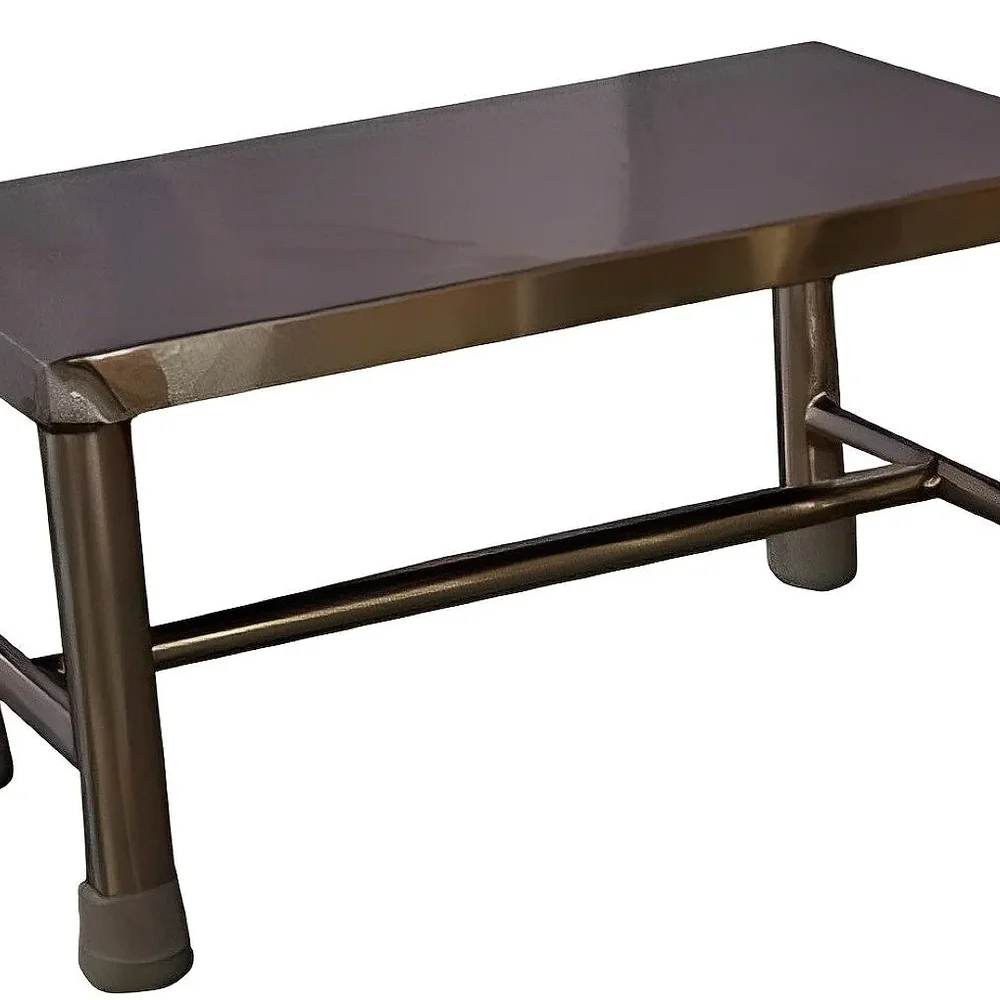 Stainless Steel Single Hospital Foot Step, Painted Finish - Healthcare & Medical by Medicom International