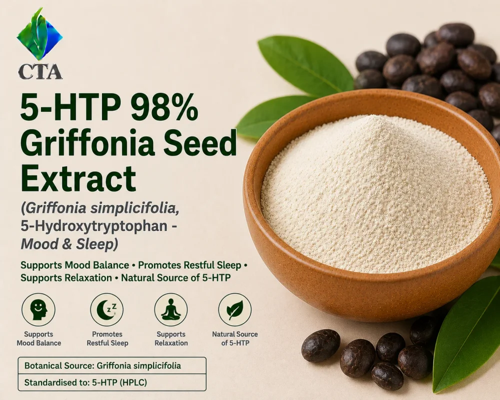 Griffonia Simplicifolia Seed Extract 99% 5-HTP Powder - Chemicals & Raw Materials by Central Trade Agency Pvt. Ltd.