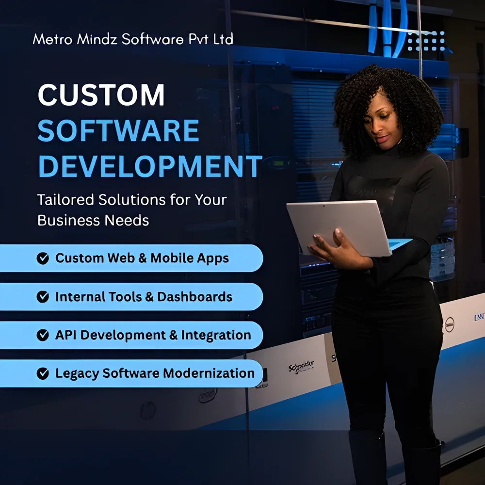 End-to-End Custom Software Development Services - Business & Professional Services by M/S. Metro Mindz Software Pvt. Ltd.