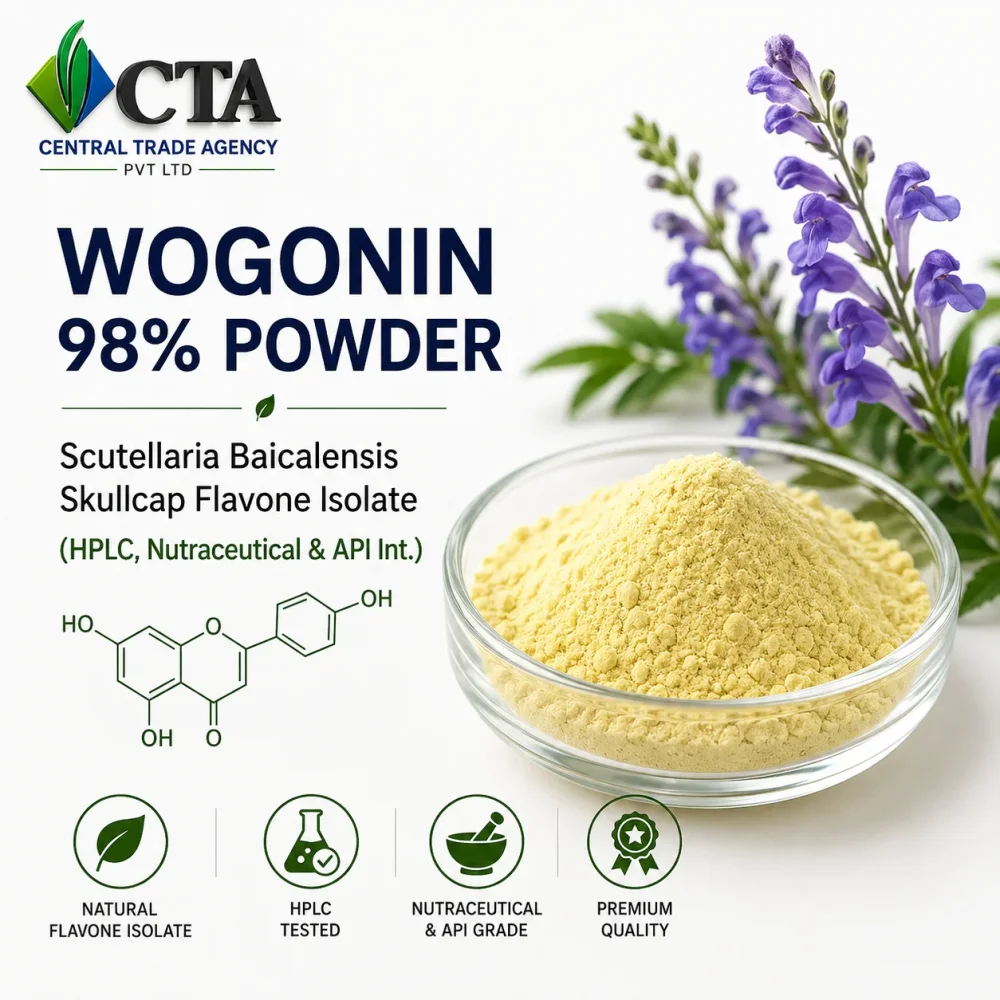 Wogonin 98% Powder - Scutellaria Baicalensis Extract - Chemicals & Raw Materials by Central Trade Agency Pvt. Ltd.