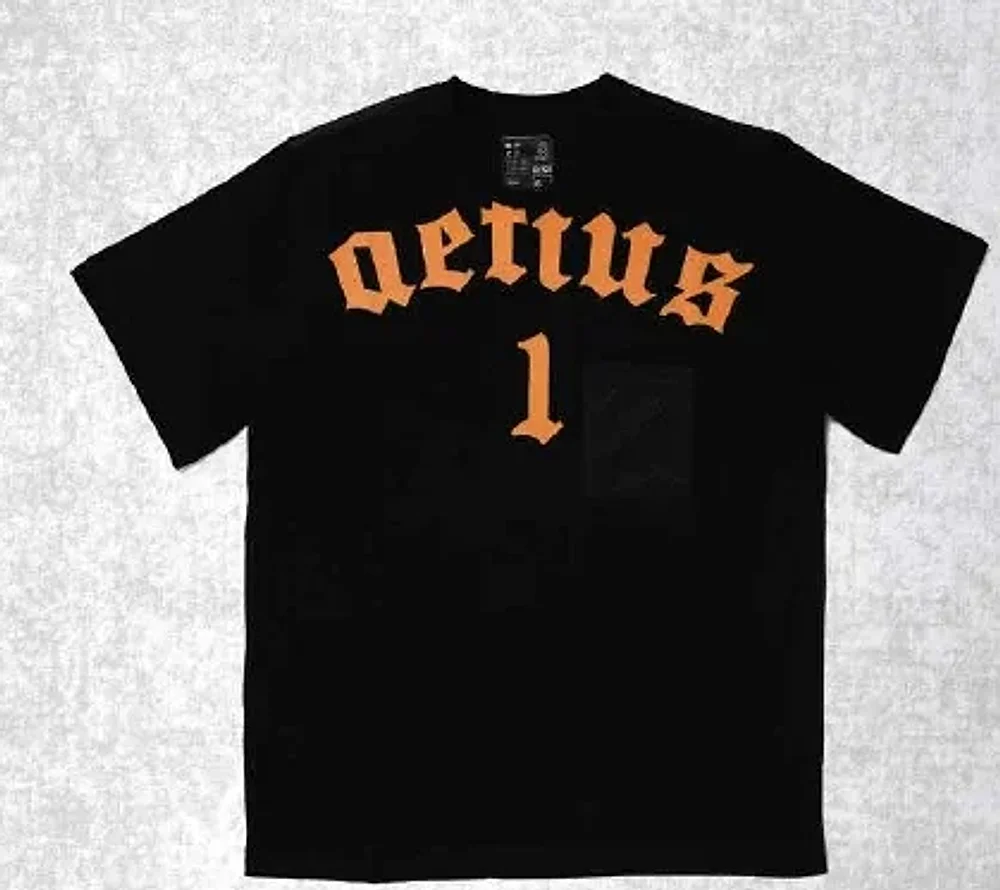 Kiro Black Graphic Oversized Crew Neck Tee - Textiles & Apparel by Balloonfight Customs