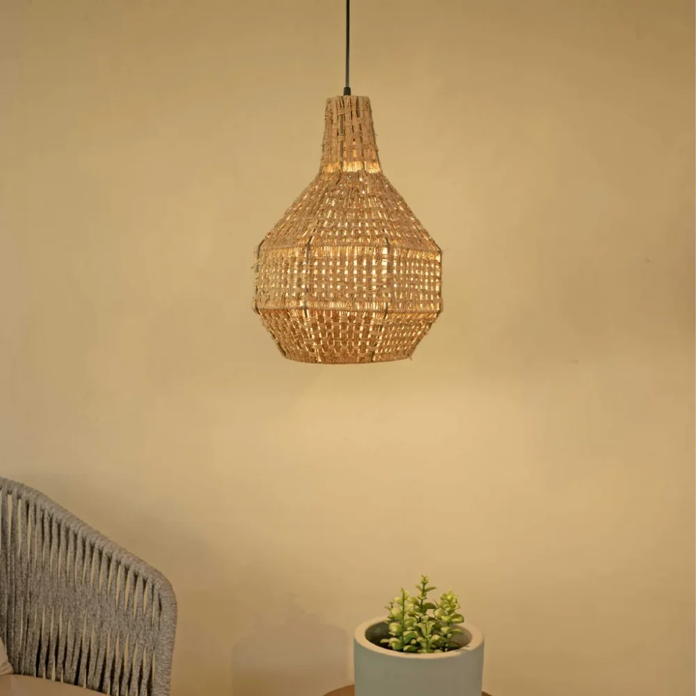Thread Hanging Light - Furniture & Interiors by Wooden Owl Design Pvt. Ltd.