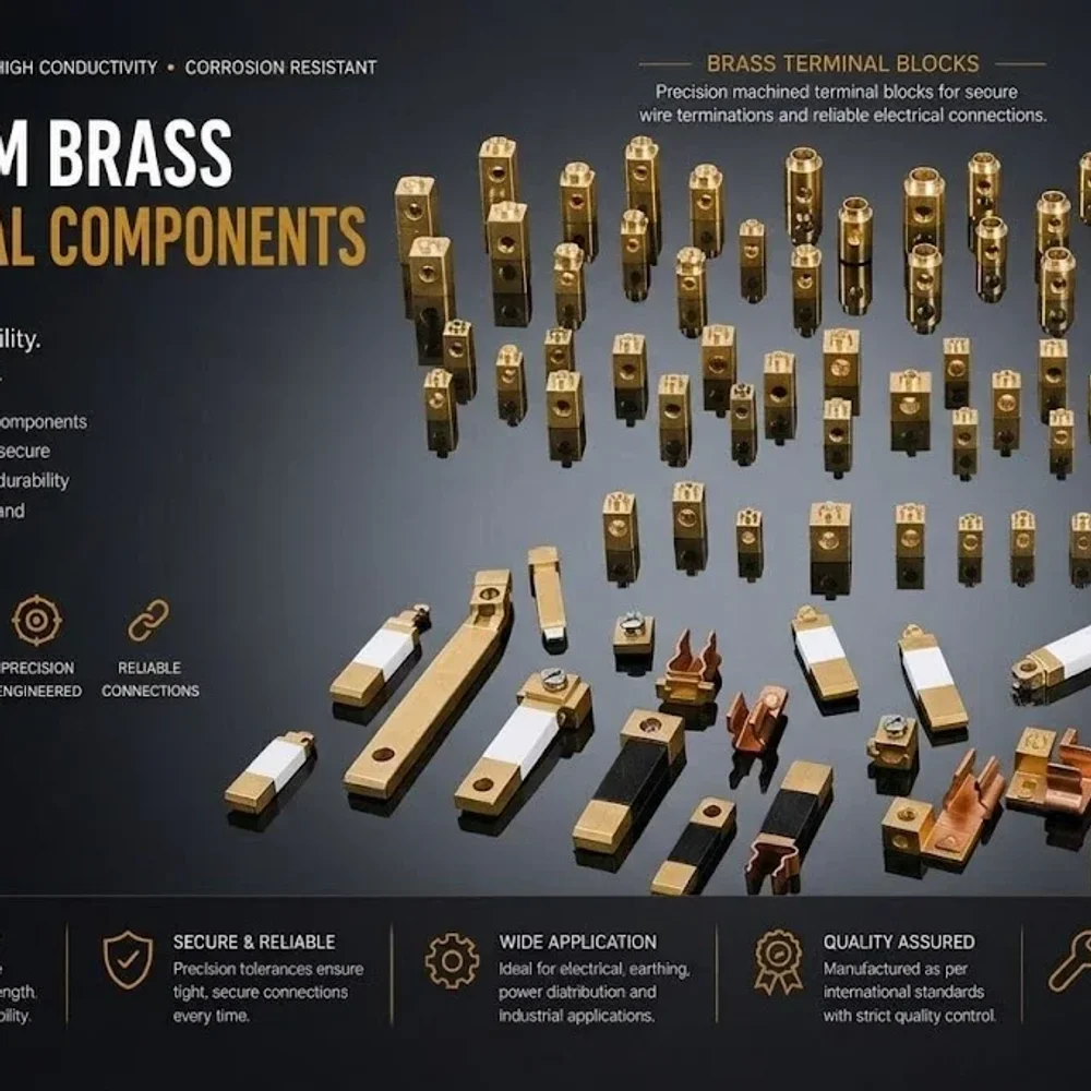 Brass Electrical Terminal Blocks - Electronics & Electrical by Raj Engineering Works