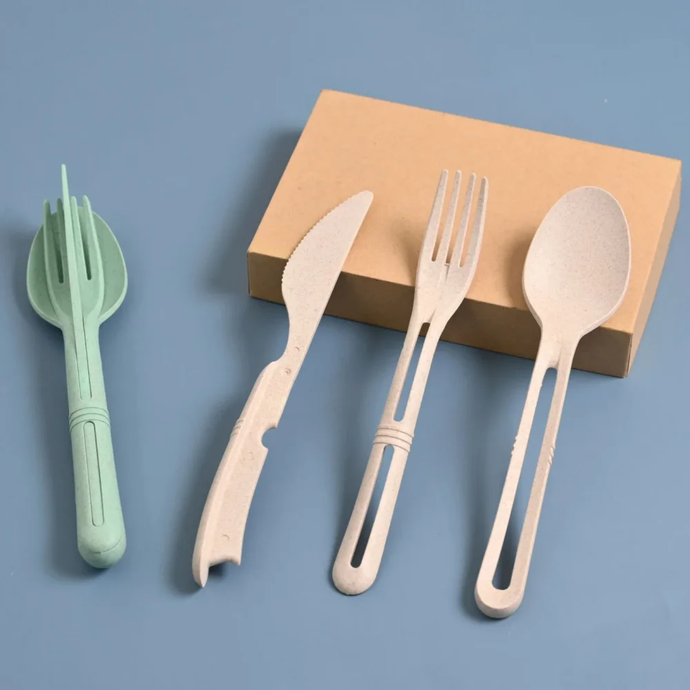 Rice Husk Bamboo Fibre Cutlery Set - Home & Kitchen by Monday and Co.