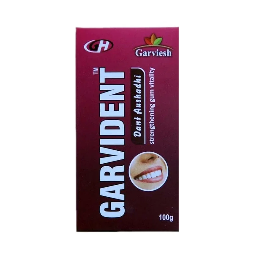 Garveish Garvident 100g Tooth Powder for Oral Hygiene - Beauty & Personal Care by Garveish Herbaceuticals Pvt. Ltd.