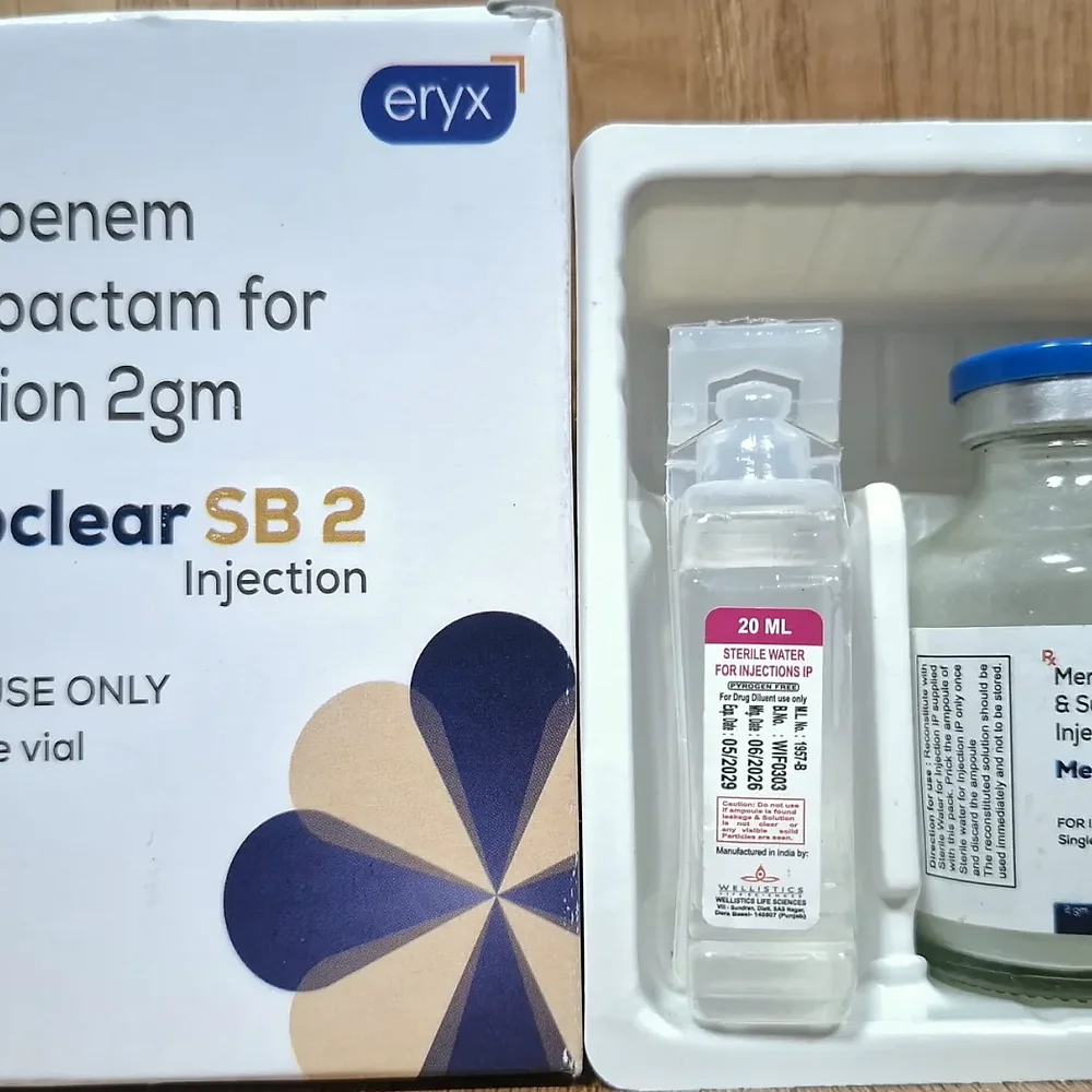 Meropenem and Sulbactam 1 Gm Injection Vial - Healthcare & Medical by Saz Enterprises