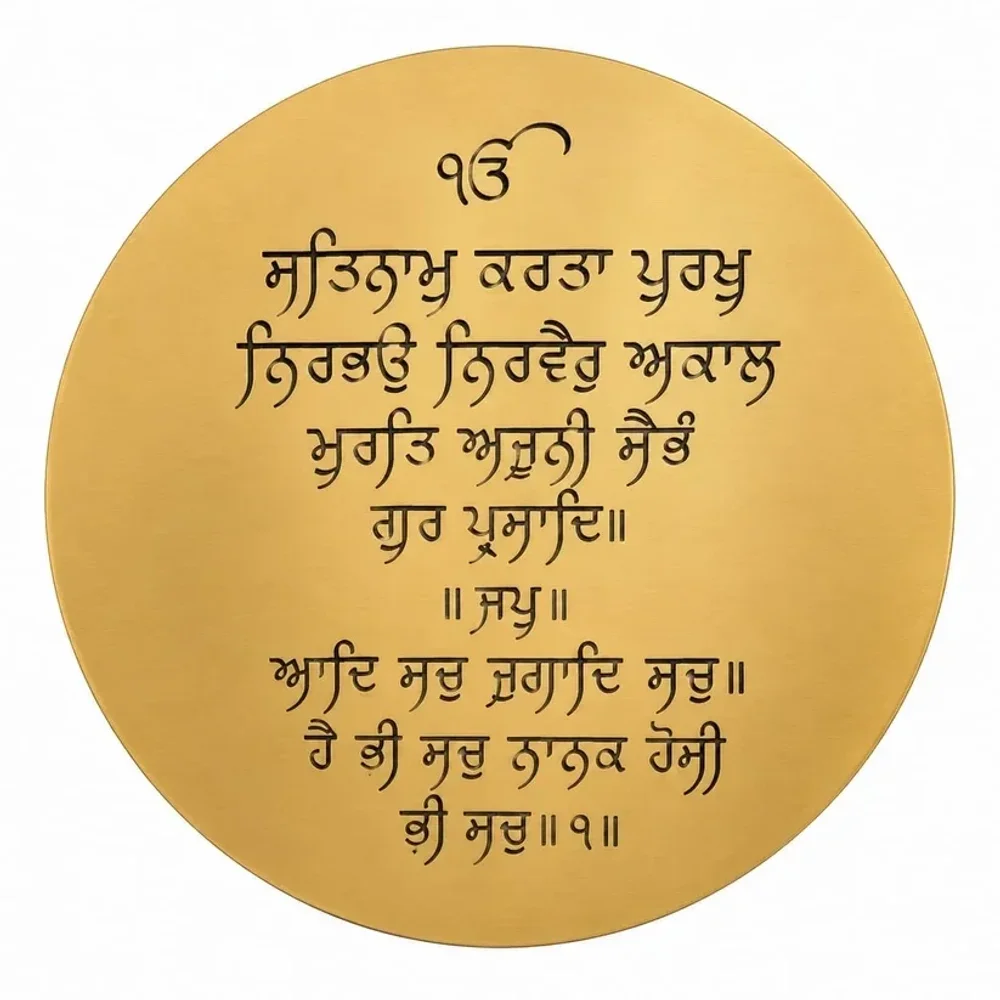 Gurmukhi Script LED Metal Wall Plaque - Home & Kitchen by Golden Engg Works