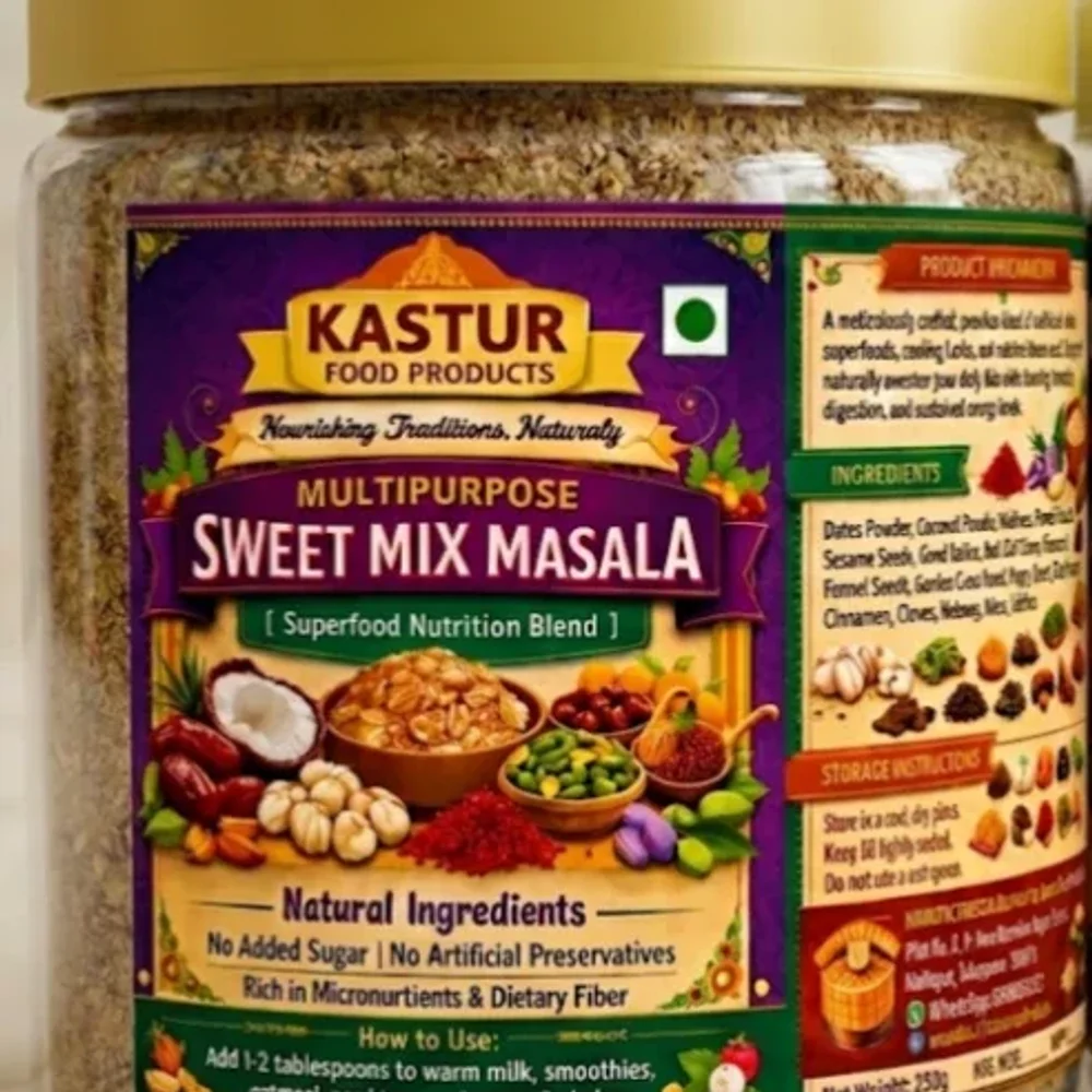 Kastur Sweetmix Masala Superfood Nutrition Blend - Food & Agriculture by Kastur Food Products