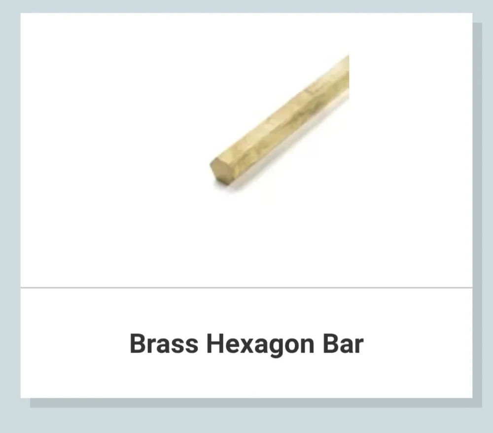 Brass Hexagonal Bar - Metals & Alloys by Hind Corp.