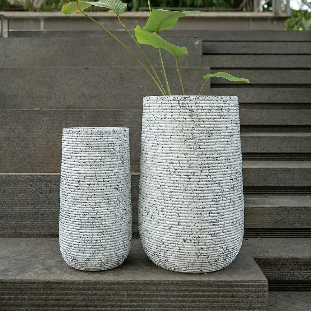 Fibre Cement Planter Blue - Construction & Building Materials by Wooden Owl Design Pvt. Ltd.