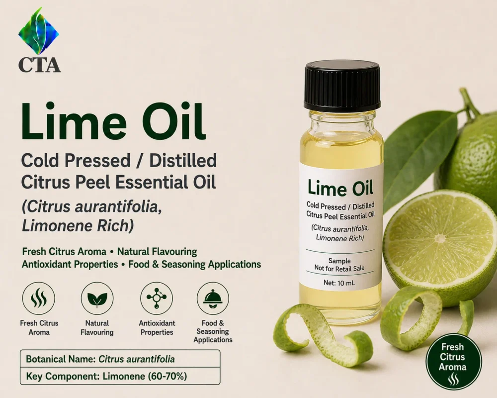 Cold Pressed Lime Essential Oil (Citrus Aurantifolia) - Chemicals & Raw Materials by Central Trade Agency Pvt. Ltd.