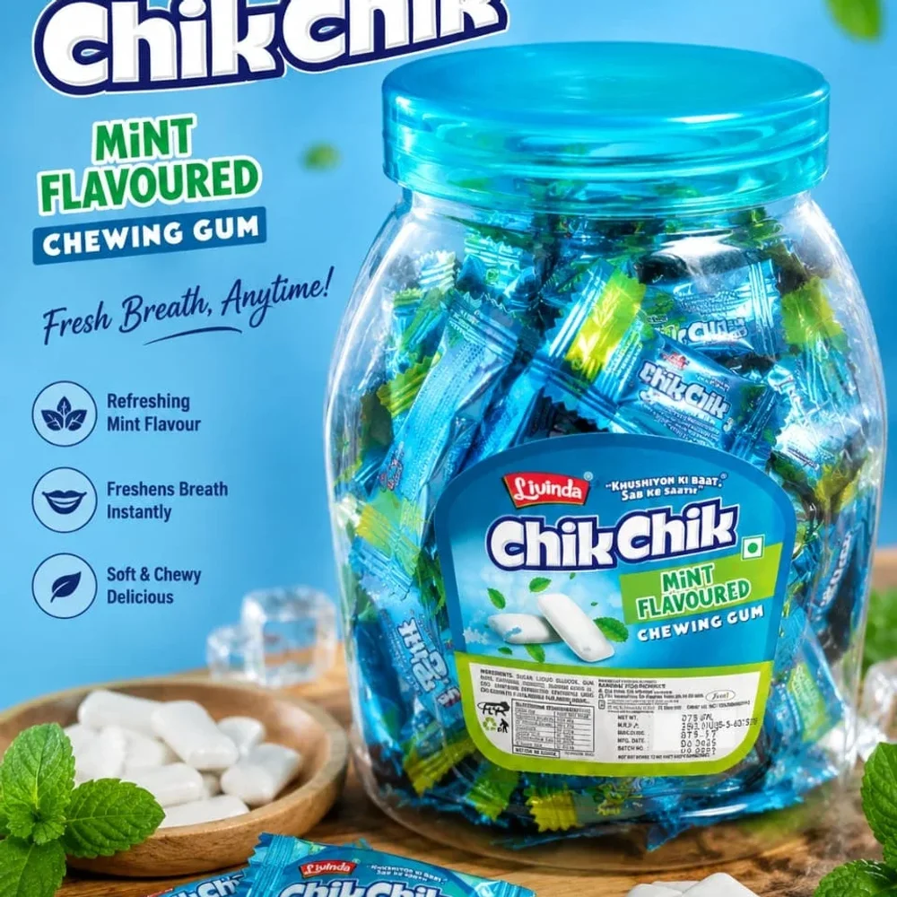 Chik Chik Mint Chewing Gum - Food & Agriculture by Tiger Siraj Stores