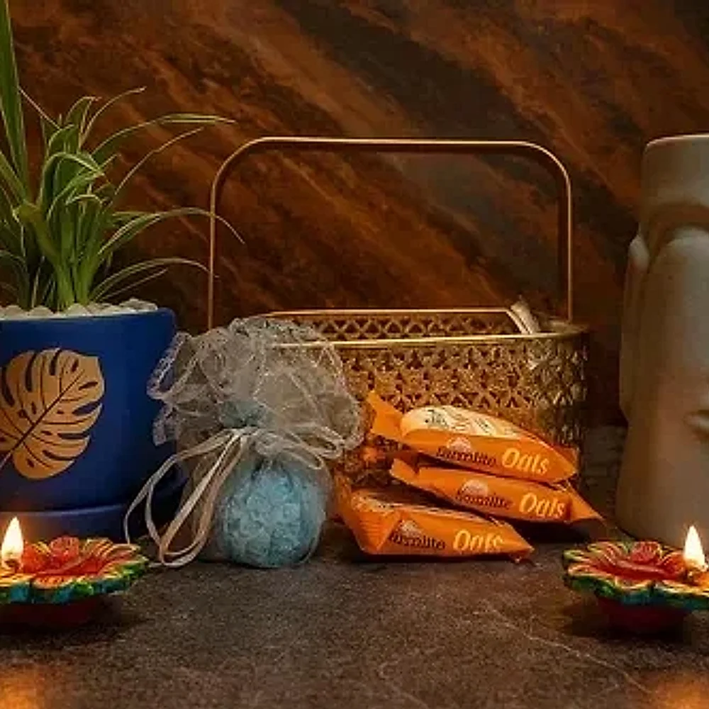 Corporate Gifting Plant Hamper with Gourmet Food - Handicrafts & Gifts by Cerra and Terra Home Decor