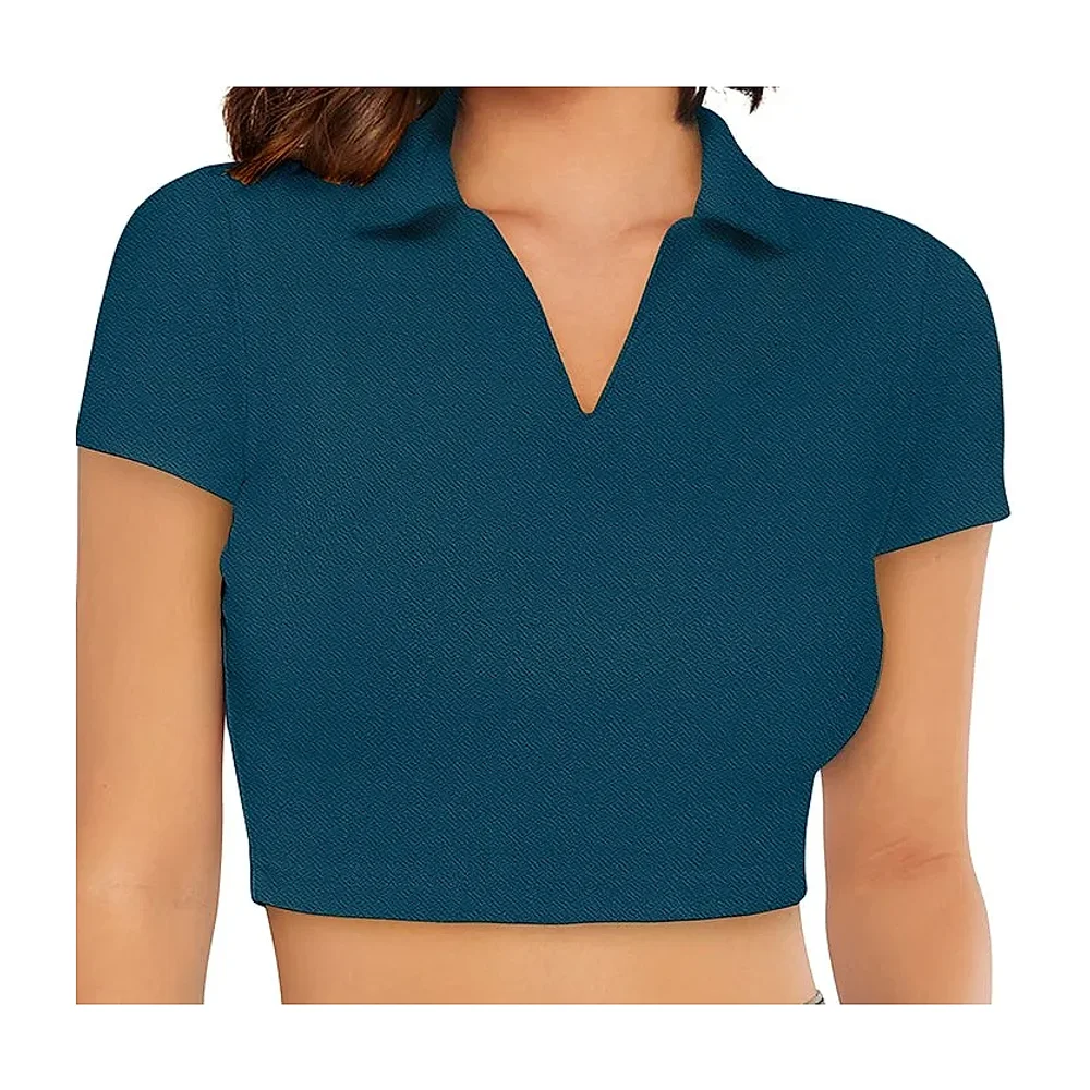 Short Sleeve Crop Top - Textiles & Apparel by Cara Exim
