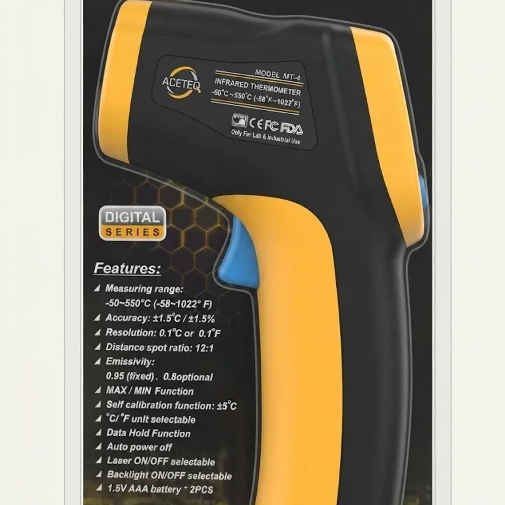 MT-4 Infrared Digital Thermometer - Industrial Supplies & Tools by Fairdeal Corp.