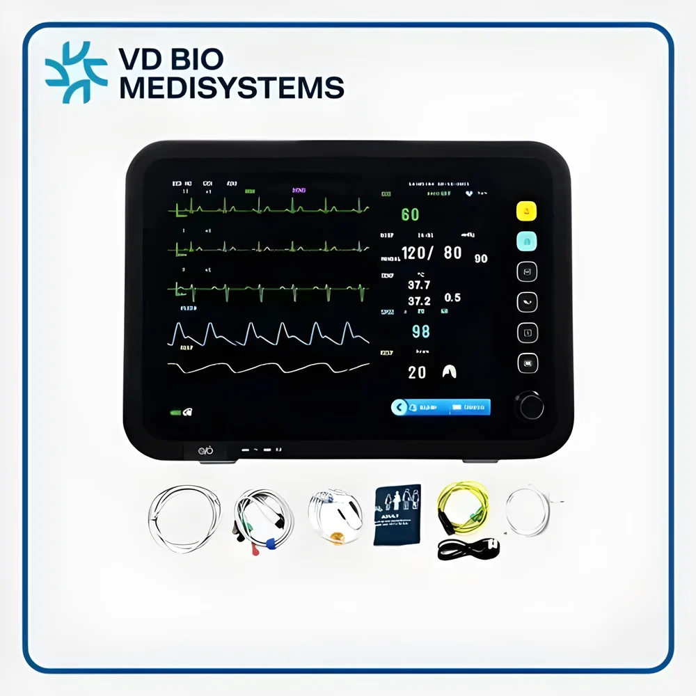 Yonker YK-8000C 12.1 inch TFT LCD Multipara Patient Monitor - Healthcare & Medical by VD Bio Medisystems