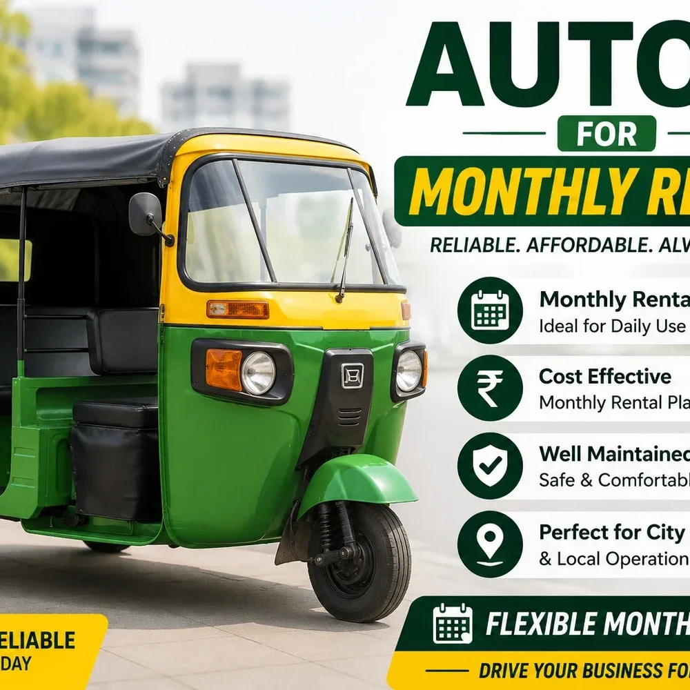 Monthly Auto-Rickshaw Rental Service - Business & Professional Services by Subhan Transport Services