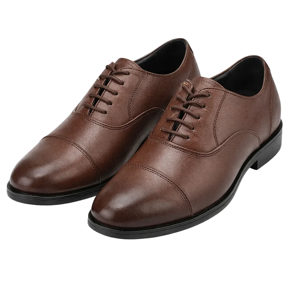 Men’s Brown Cap-Toe Oxford Shoes - Footwear, Bags & Leather Goods by Axus Align