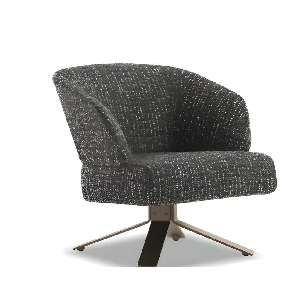Modern Fabric Swivel Accent Chair - Furniture & Interiors by Furniture Hub