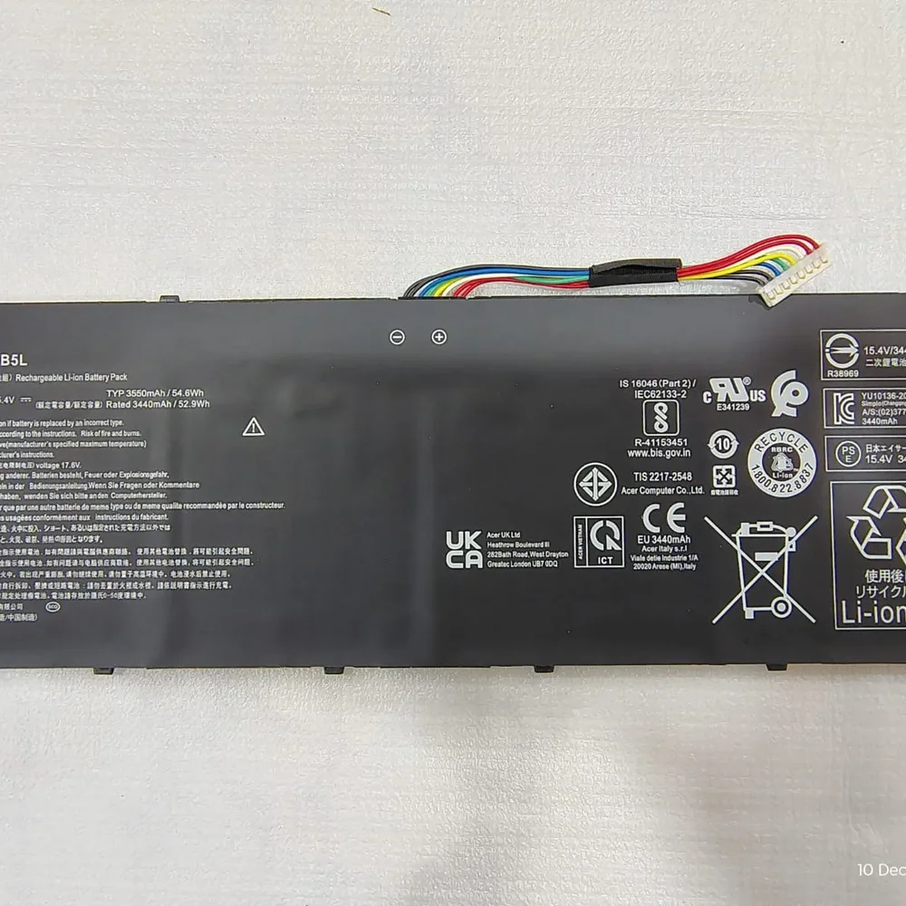 Acer AP19B5L Lithium-Ion Laptop Battery - Electronics & Electrical by Kingfast Technologies