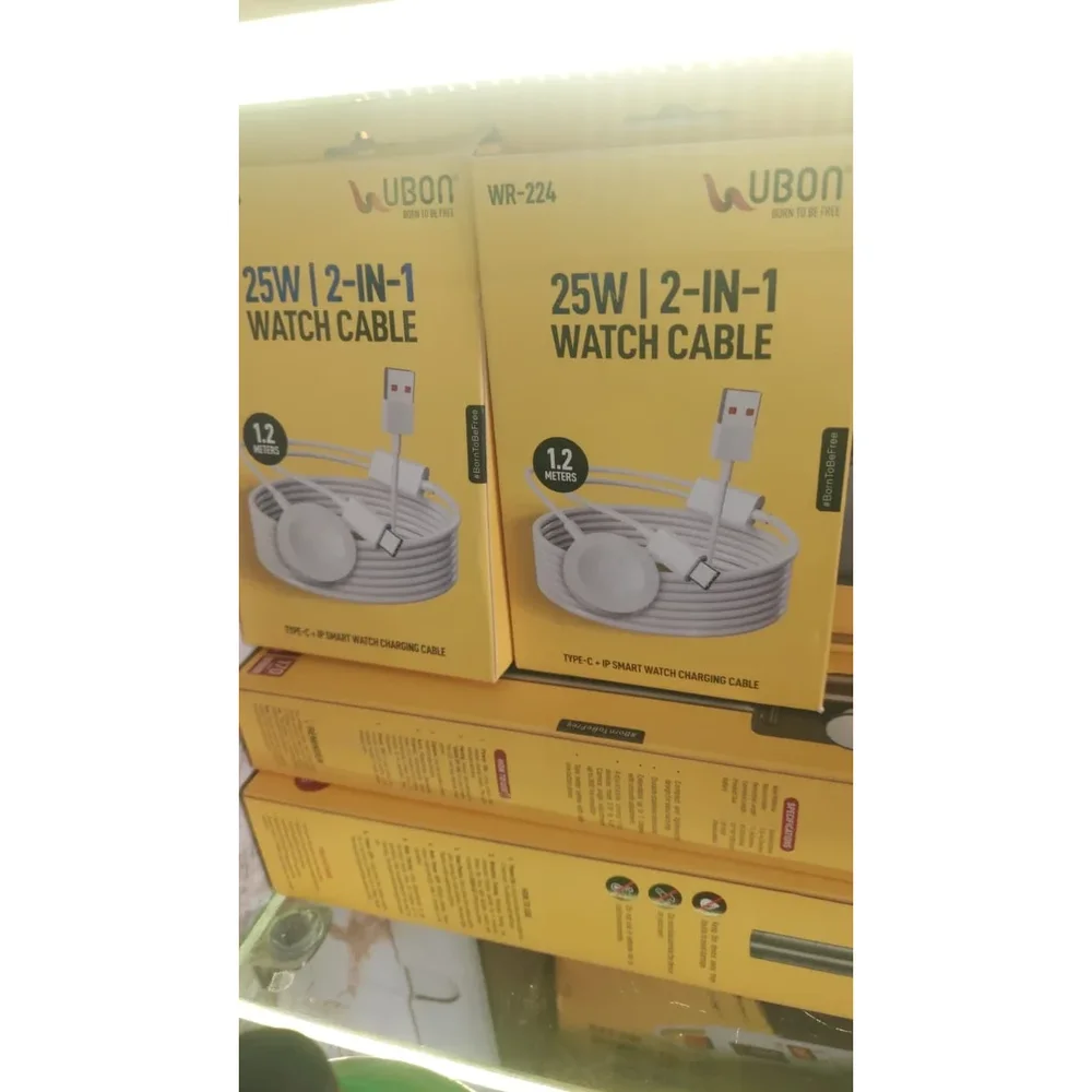 Ubon 25W Smart Watch Type C + IP Cable - Electronics & Electrical by Paras Enterprises