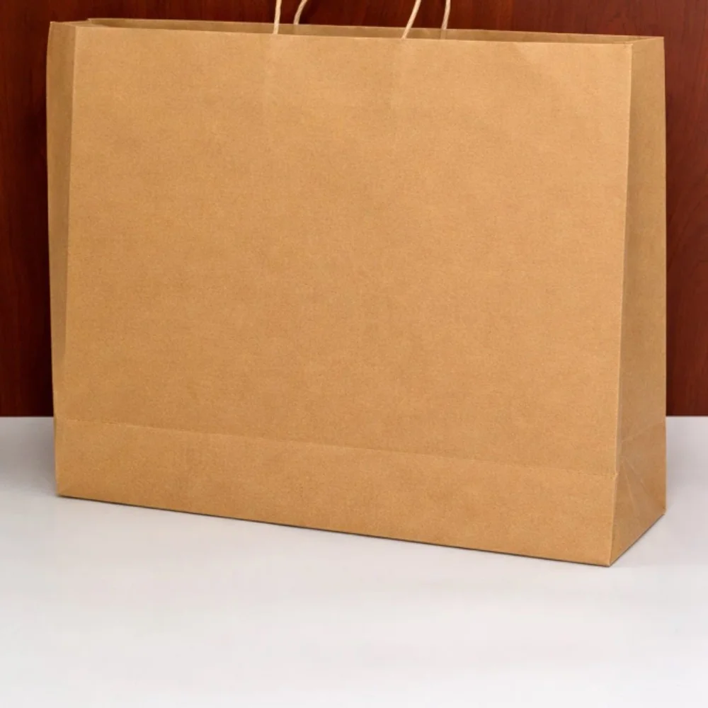Custom Printed Kraft Paper Shopping Bags - Packaging & Printing by Hindustan Handmade Paper Products