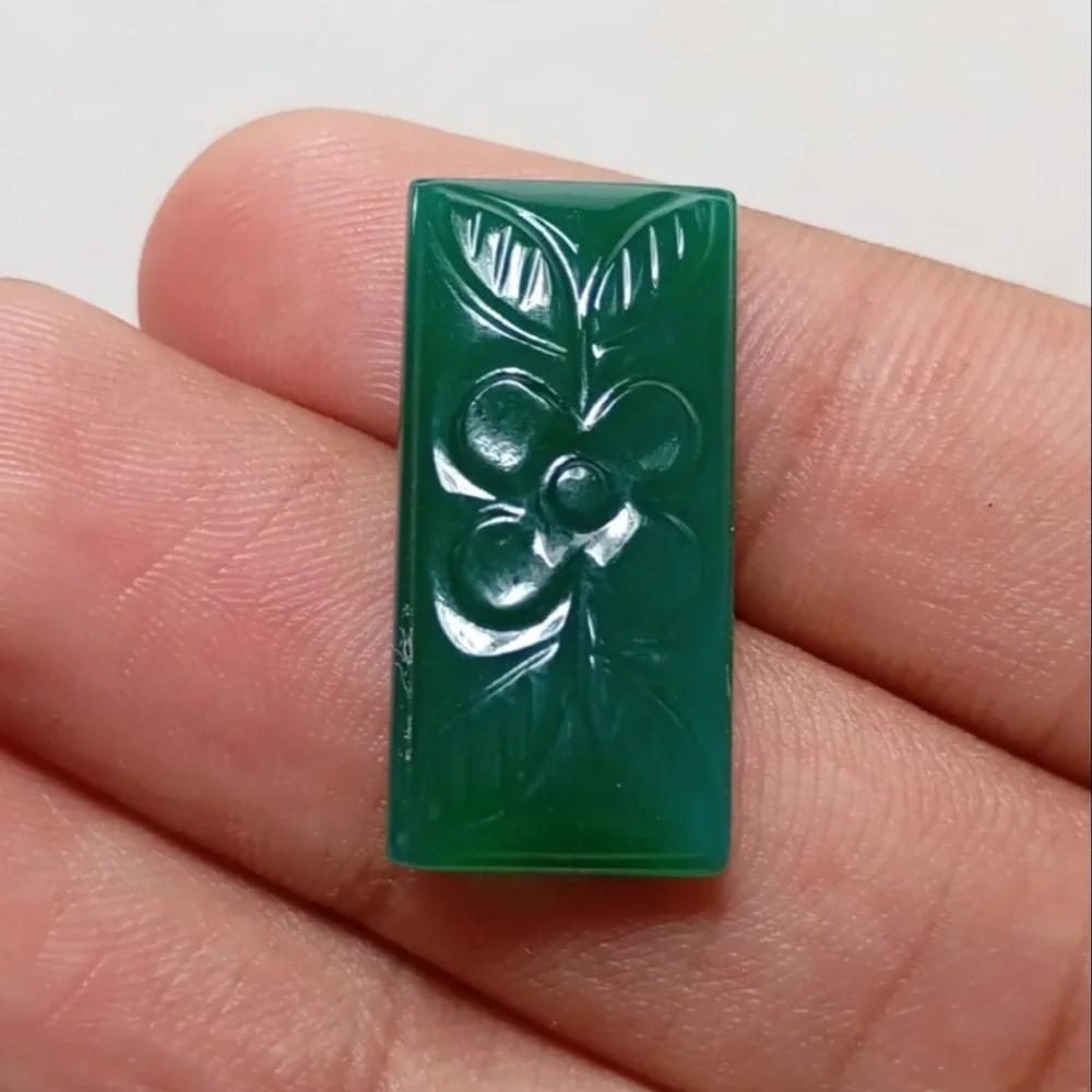 Green Onyx Natural Gemstone Carvings - Handicrafts & Gifts by Adnan Gems Art