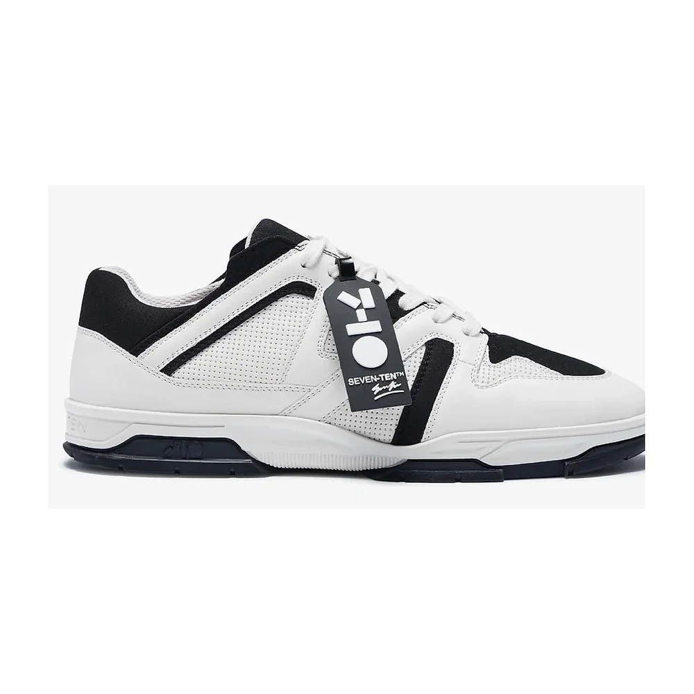 7-10 Black & White Dice Low-Top Sneakers - Footwear, Bags & Leather Goods by Disruptive Fashion Pvt. Ltd.